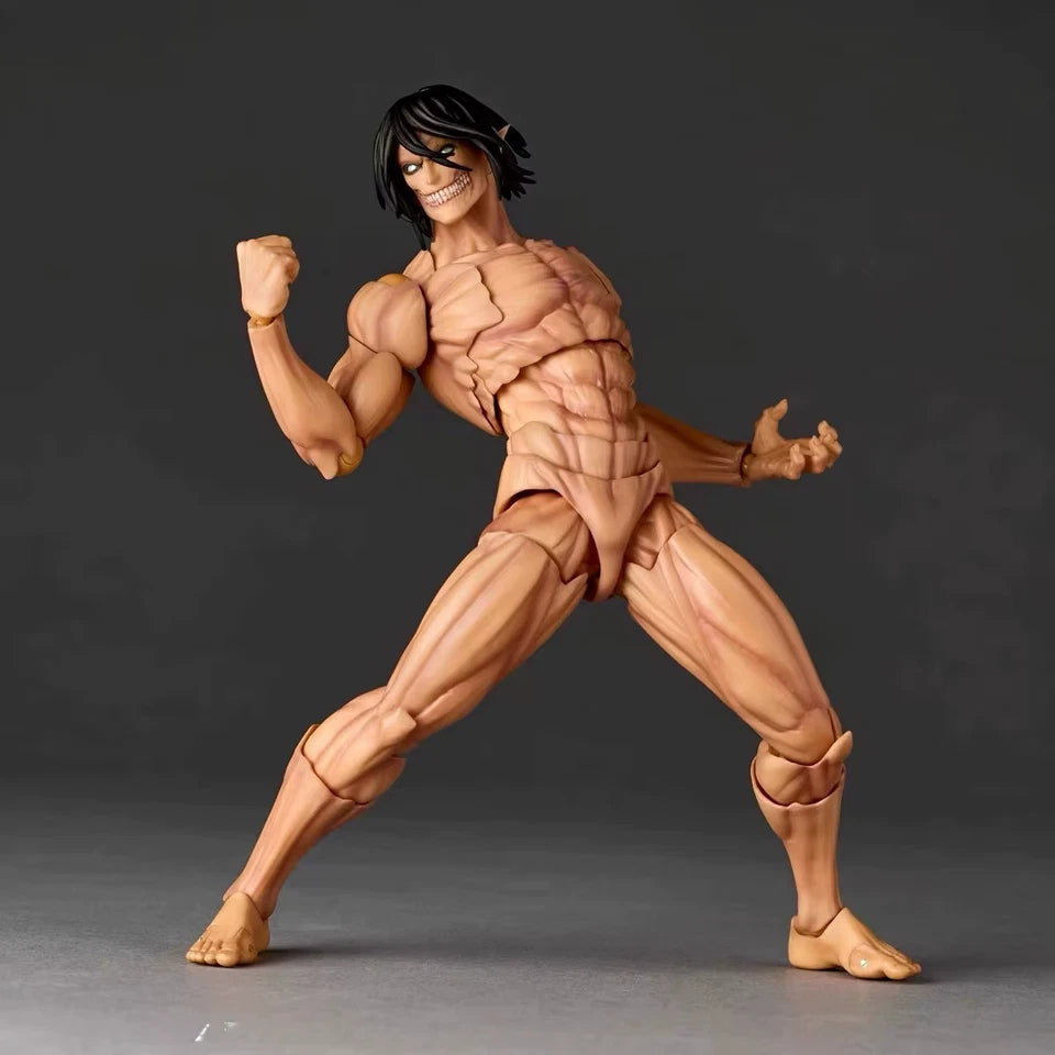 Eren Attack on Titan Form AoT Adjustable Action Anime Figure PVC 5.9 in [Boxed]