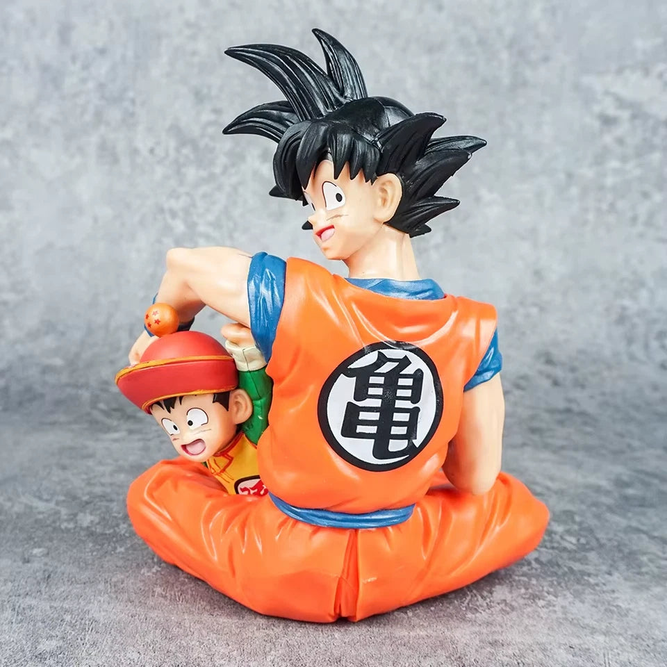 Goku & Kid Gohan Dragon Ball Z Collectible Anime Figure Model PVC 4" [No Box]