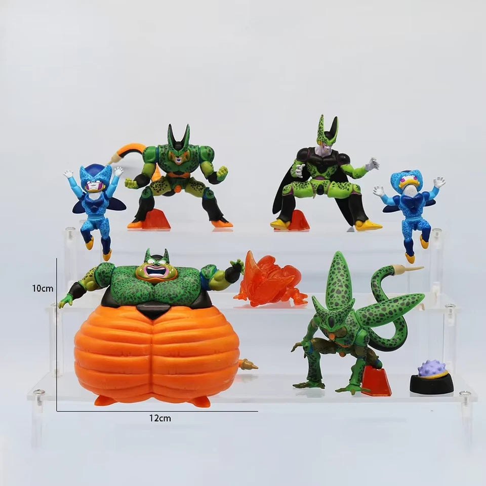 Cell Set of 7 pcs Dragon Ball Z Anime Figure Model Statue PVC 1 - 4" [No Box]