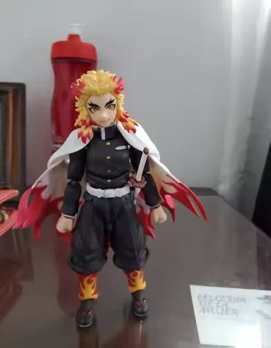 Kyojuro Rengoku Demon Slayer Adjustable Action Anime Figure PVC 5.5" [Boxed]