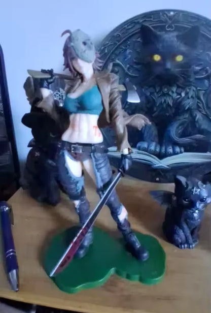 Female Jason Vorhees Collectible Scary Parody Horror Figure PVC 7" [Boxed] *Adult Collectible*
