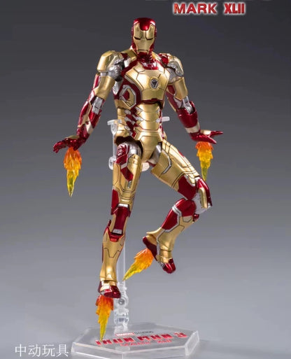 Iron Man Mark 42 Marvel Adjustable Rare Action Figure PVC 6" [Boxed]