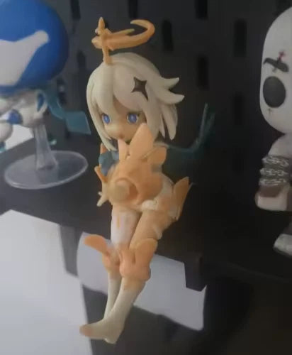 Paimon Sitting Genshin Impact Cute Kawaii Anime Figure Model Statue PVC 5" [Boxed]