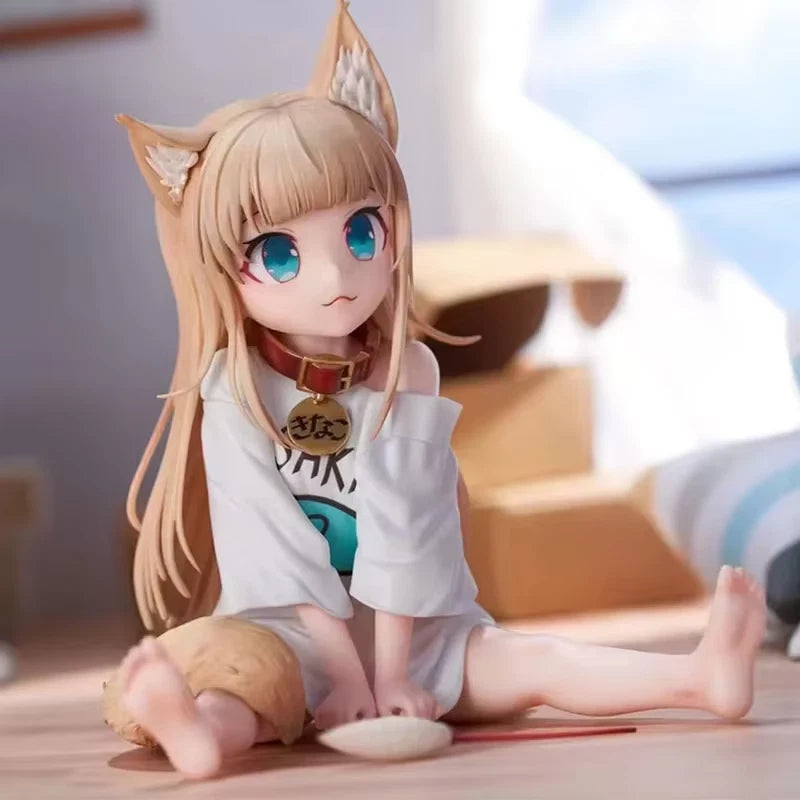 Kinako My Cat Is a Kawaii Girl Anime Cute Desktop Figurine PVC 4" [No Box]