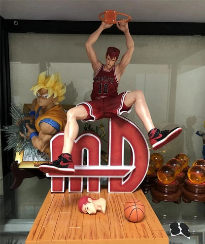 Sakuragi Hanamichi Dunking Slam Dunk Anime Figure Model Statue PVC 15" [Boxed]