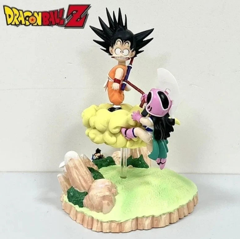 Childhood Goku & Chi-Chi Dragon Ball Anime Figure Model Statue PVC 5.5" [Boxed]