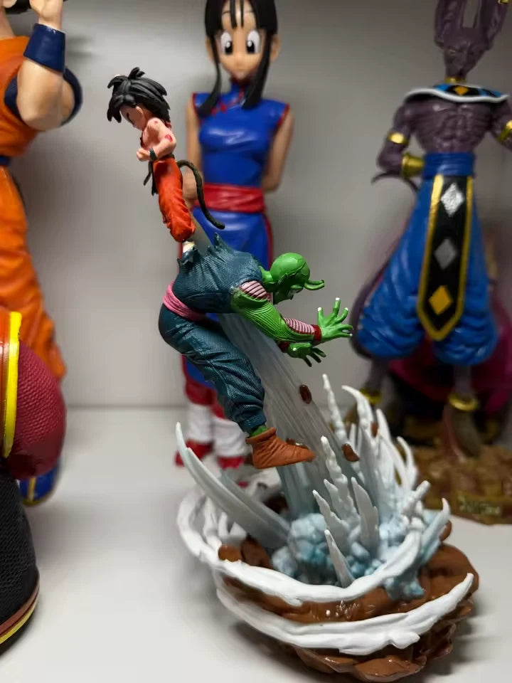 Goku vs Piccolo Dragon Ball Anime Figure Model Statue PVC 8" [No Box : Light-Up]