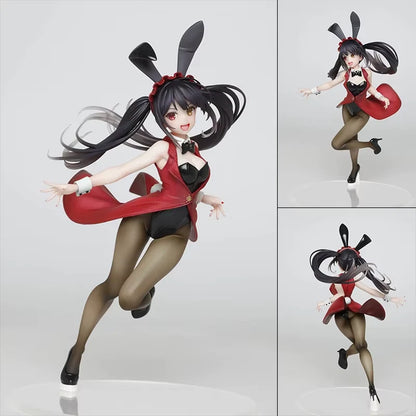 Kurumi Tokisaki Bunny Girl Date A Live Kawaii Anime Figure PVC 11" [No Box]