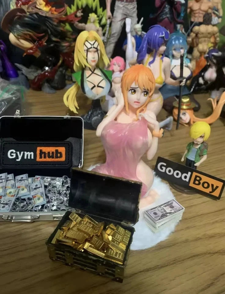 Nami Bathing Scene One Piece Cast Off Anime Figure PVC 5" [Adult Collectible]