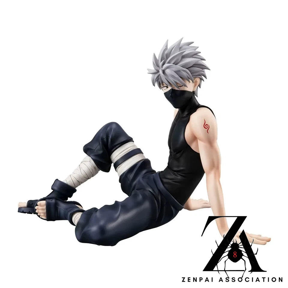 Kakashi Relaxing Naruto Anime Desktop Action Figurine PVC 3.5" [Boxed]