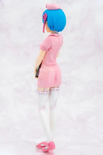 Rem Pink Nurse Re: Zero Cute Kawaii Anime Figure Model Statue PVC 7" [Original]