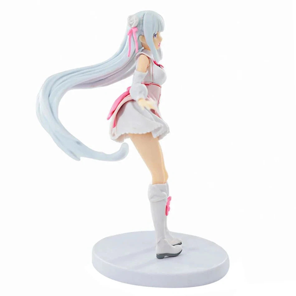 Emilia Memory Snow Ver. Re:Zero Kawaii Anime Figure Model Statue PVC 6" [Boxed]