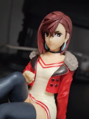 Momo Ayase Sitting Dandadan Anime Collectible Kawaii Figure PVC 3.3" [No Box]