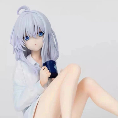 Elaina Pajamas Wandering Witch Anime Kawaii Desktop Figure PVC 4.3" [No Box] *Adult Collectible*