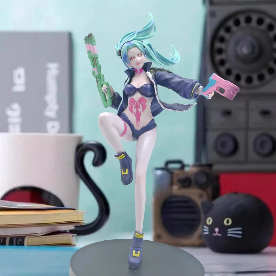 Rebecca The Destroyer Cyberpunk Edgerunners Popular Anime Figure PVC 9" [Boxed]