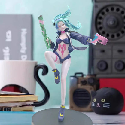 Rebecca The Destroyer Cyberpunk Edgerunners Popular Anime Figure PVC 9" [Boxed]