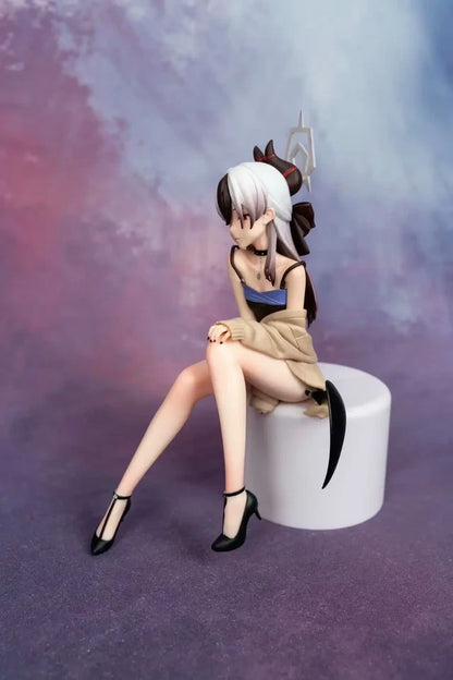 Onikata Kayoko Sitting Blue Archive RPG Kawaii Anime Figure PVC 6.2" [No Box]