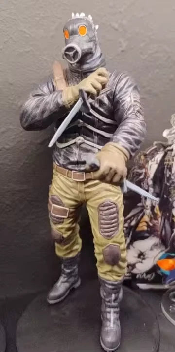 Shin Heart Mask, Caiman Gas Mask Dorohedoro Anime Figure Model Statue PVC 7.4" [Boxed]