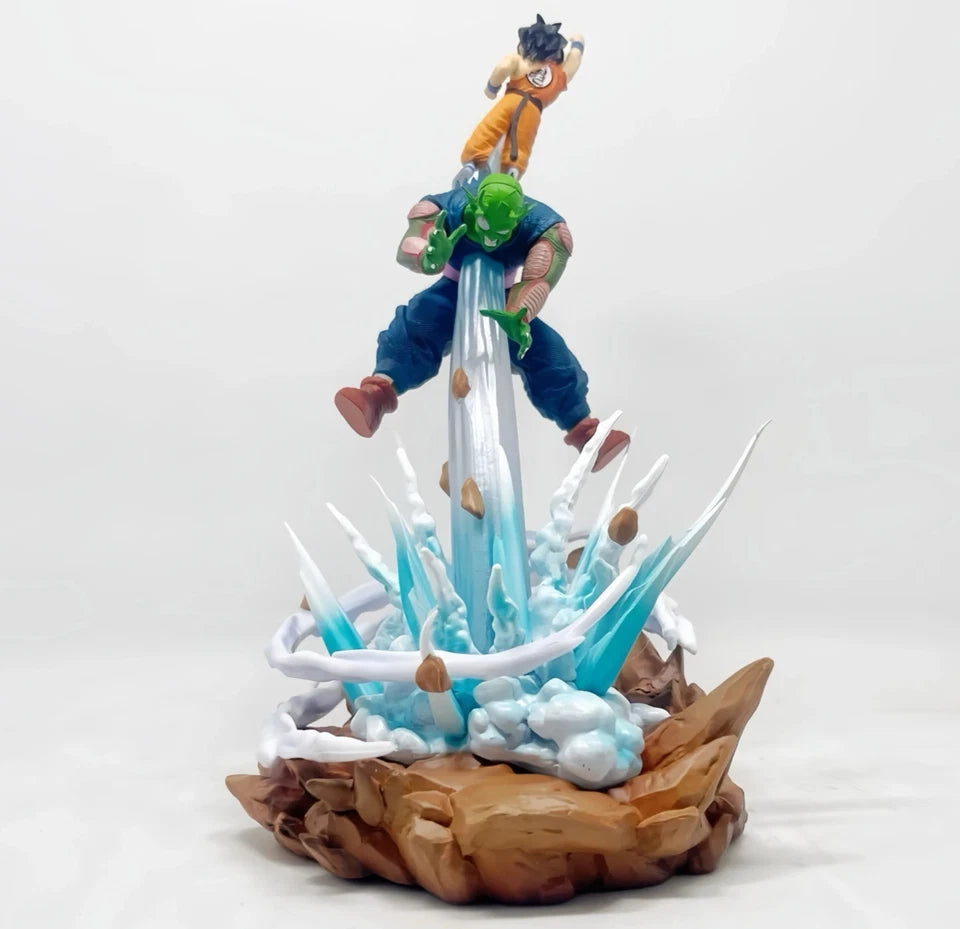 Goku vs Piccolo Dragon Ball Anime Figure Model Statue PVC 8" [No Box : Light-Up]