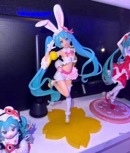 Hatsune Miku Easter Bunny Project DIVA Vocaloid Anime Figure PVC 9" [No Box]