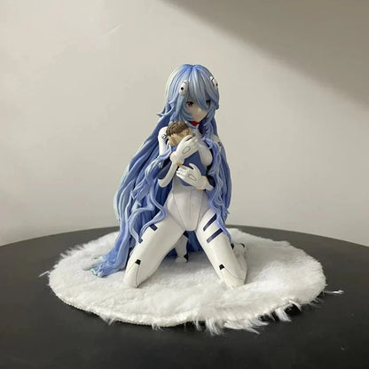Rei Ayanami Pilot Suit Rebuild of Evangelion Anime Figure Model PVC 4" [No Box]