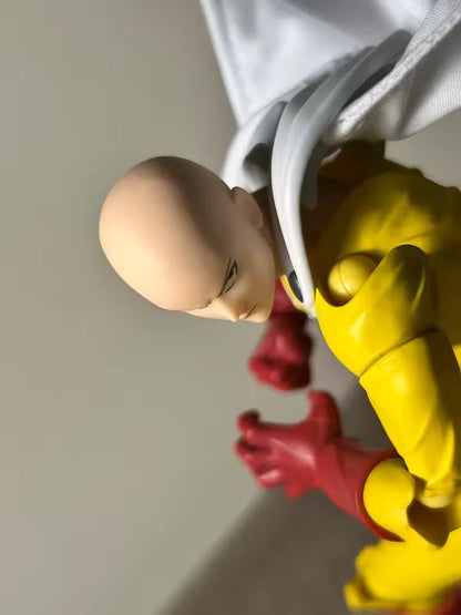 Saitama Bald Cape One Punch Man Adjustable Popular Anime Figure PVC 6" [Boxed]