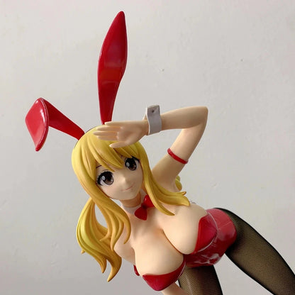 Lucy Heartfilia Bare Leg Bunny Fairy Tail Full Bust Anime Figure PVC 14" [No Box] *Adult Collectible*