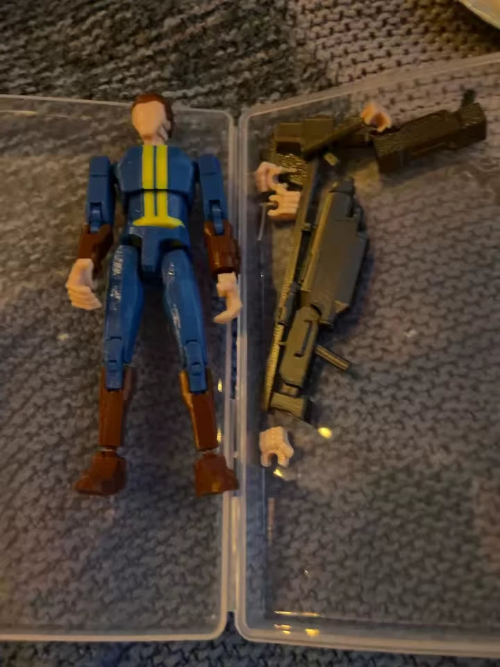 Nate Blue Jumpsuit Fallout RPG Adjustable Gaming Action Figure PVC 5.5" [No Box]