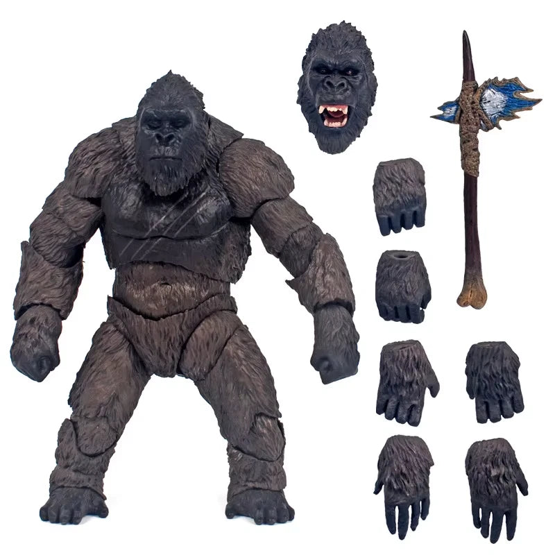 King Kong vs Godzilla Collectible Adjustable Action Figure Model PVC 6" [Boxed]