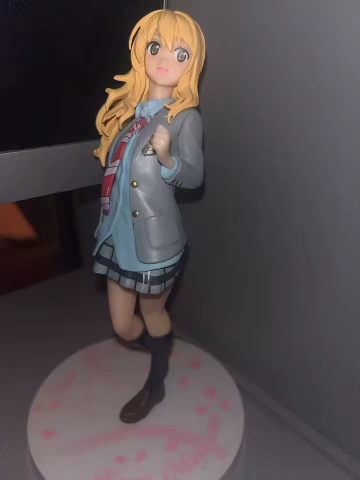 Kaori Miyazono Student Uniform Your Lie in April Cute Anime Figure PVC 7" [Boxed]