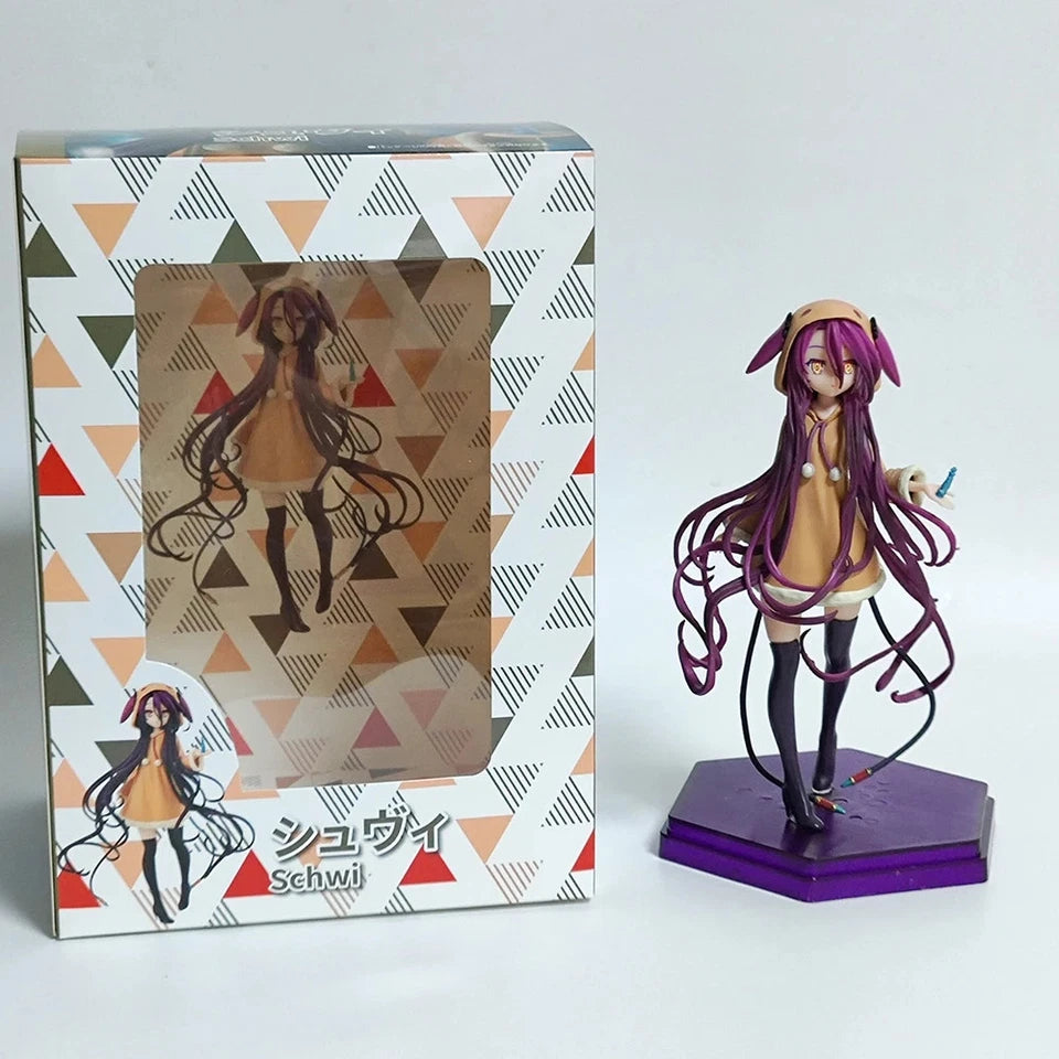 Zero Schwi Adorable Hoodie No Game No Life Anime Kawaii Figure PVC 7" [Boxed]