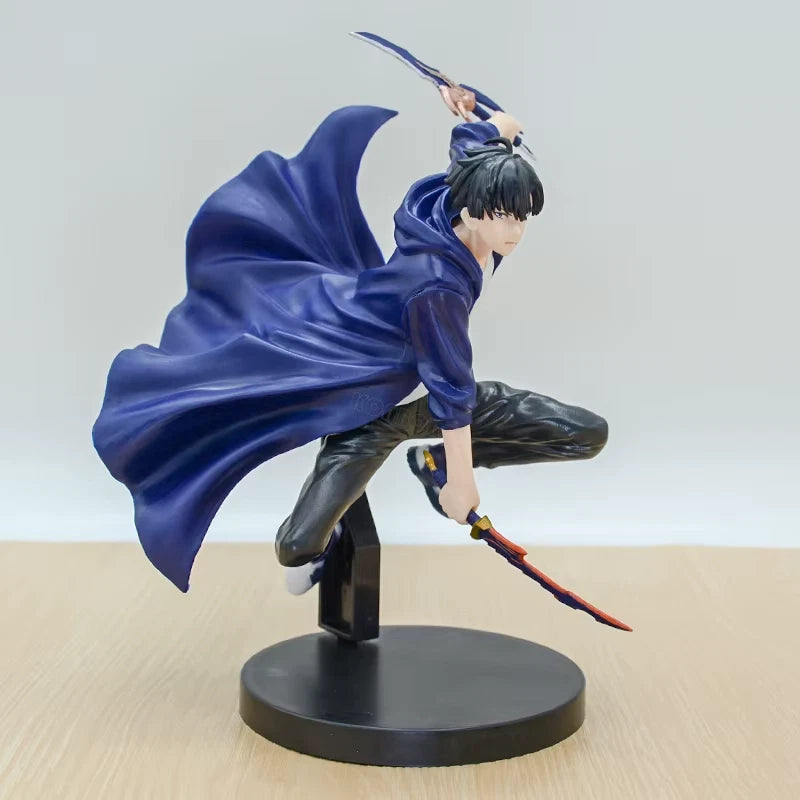 Sung Jin-woo Dual Wield Solo Leveling Collectible Anime Figure PVC 7" [Boxed]