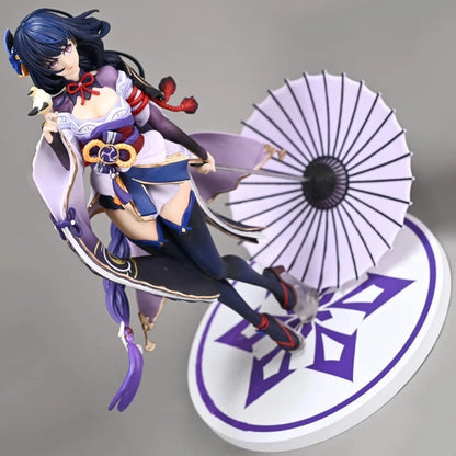 Raiden Shogun Kimono Genshin Impact RPG Kawaii Collectible Figure PVC 8" [Boxed]