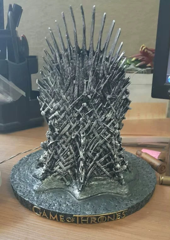 Iron Throne Game of Thrones Desktop Statue Sculpture PVC 6.2" [No Box]