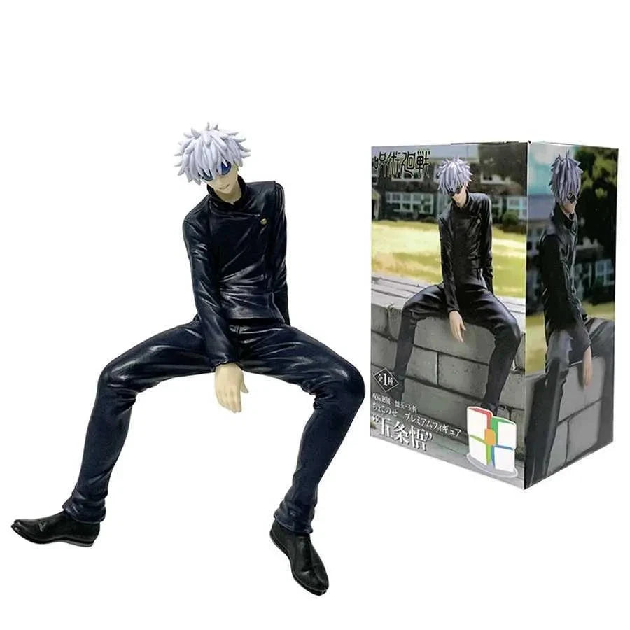 Gojo Satoru Sitting Jujutsu Kaisen Anime Desktop Figure PVC 5.3 in [Boxed]