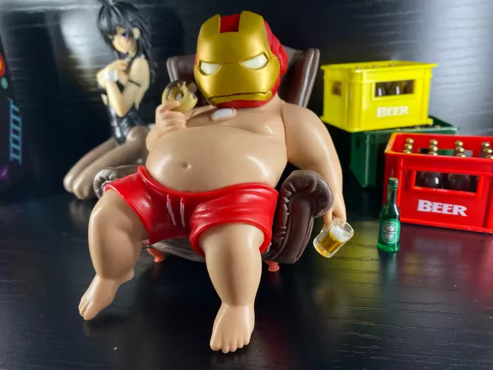 Chubby Iron Man Mark 45 Marvel Parody Funny Action Figure PVC 4.7 in [No Box]