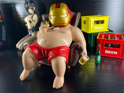 Chubby Iron Man Mark 45 Marvel Parody Funny Action Figure PVC 4.7 in [No Box]