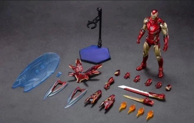 Iron Man Mark 85 Marvel Endgame Adjustable Iconic Action Figure PVC 6" [Boxed]