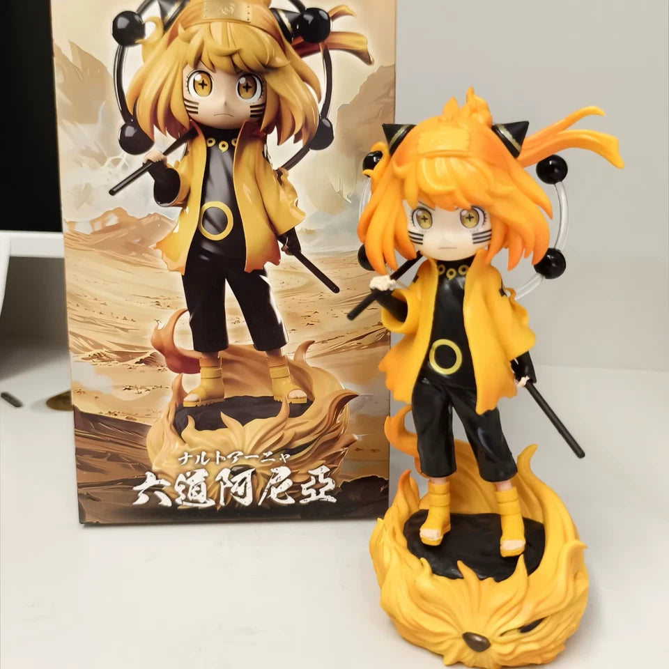 Anya Naruto Uzumaki Outfit Spy × Family Anime Kawaii Figure PVC 5.1" [Boxed]