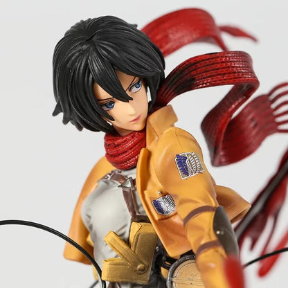 Mikasa Ackerman Battle Damage Ver. Attack on Titan AoT Anime Figure PVC 13.7" [Boxed]