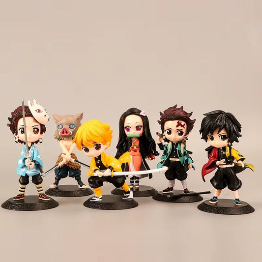 Demon Slayer: Tanjiro, Nezuko & Friends 6-Piece Set Non-Scale Figure
