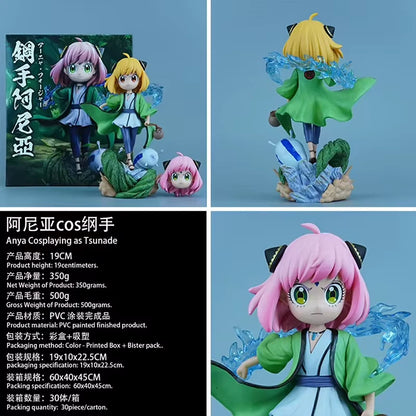 Anya Forger Tsunade Outfit Spy × Family Naruto Anime Kawaii Figure PVC 5.1" [Boxed]