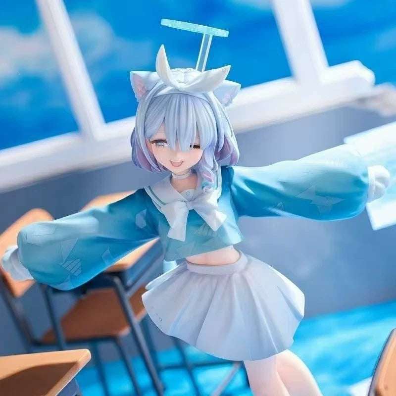 Arona Neko Student Blue Archive RPG Kawaii Nekomimi Figure PVC 8" [Boxed]