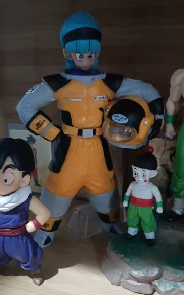 Bulma Space Suit Dragon Ball Z Anime Figure Model Statue PVC 8" [No Box]