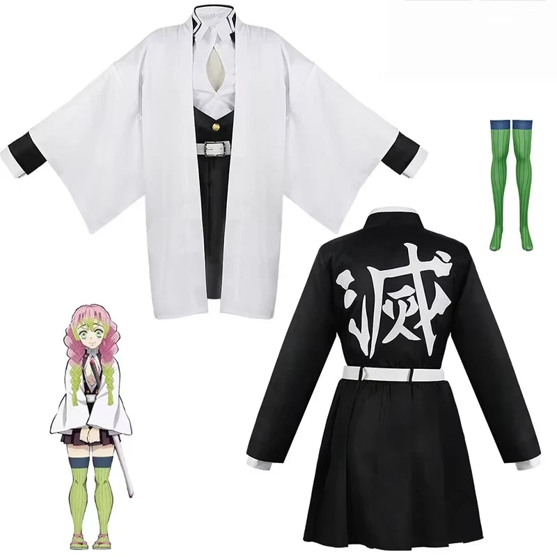 Mitsuri Cosplay Demon Slayer Full Set: All items included [No Sword]