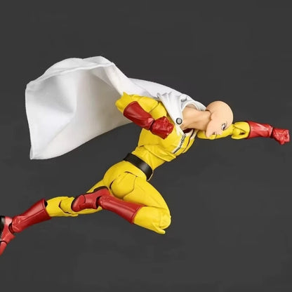 Saitama Bald Cape One Punch Man Adjustable Popular Anime Figure PVC 6" [Boxed]