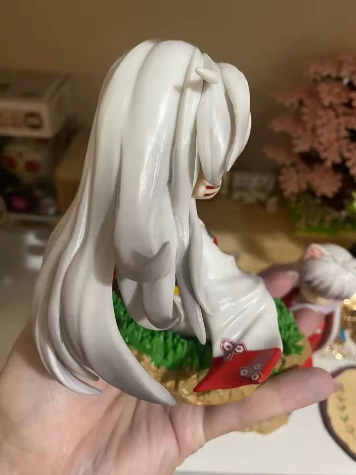 Sesshoumaru Meditating Chibi InuYasha Anime Figure Model Statue PVC 5" [No Box]