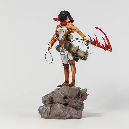 Mikasa Ackerman Battle Damage Ver. Attack on Titan AoT Anime Figure PVC 13.7" [Boxed]