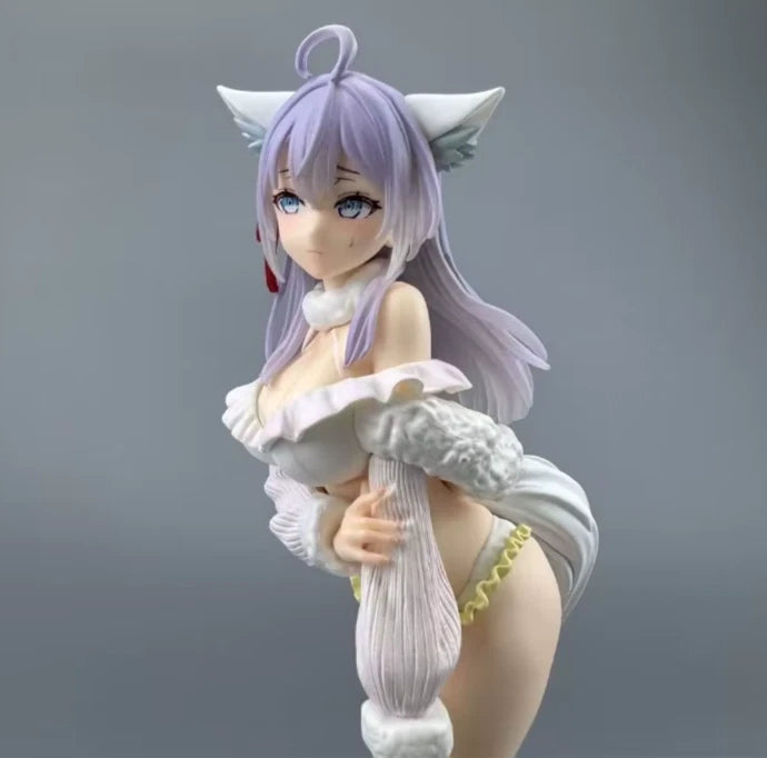 Alisa Mikhailovna White Fox Roshidere Anime Figure Model Statue PVC 10" [Adult Collectible]