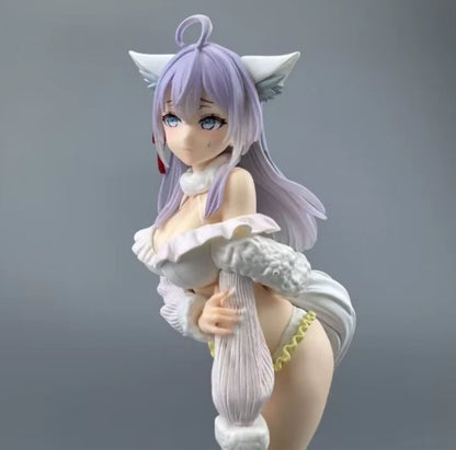 Alisa Mikhailovna White Fox Roshidere Anime Figure Model Statue PVC 10" [Adult Collectible]